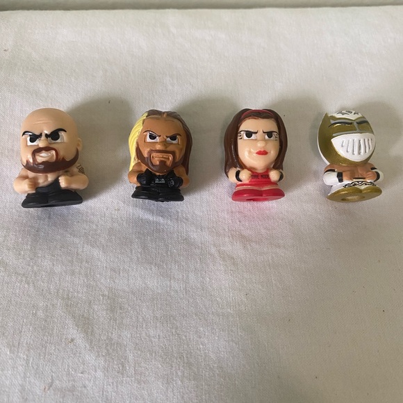 WWE Teenymates Seth Rollins Big Show Rey Mysterio Brie Bella Lot Of 4 Wrestling - Picture 1 of 11